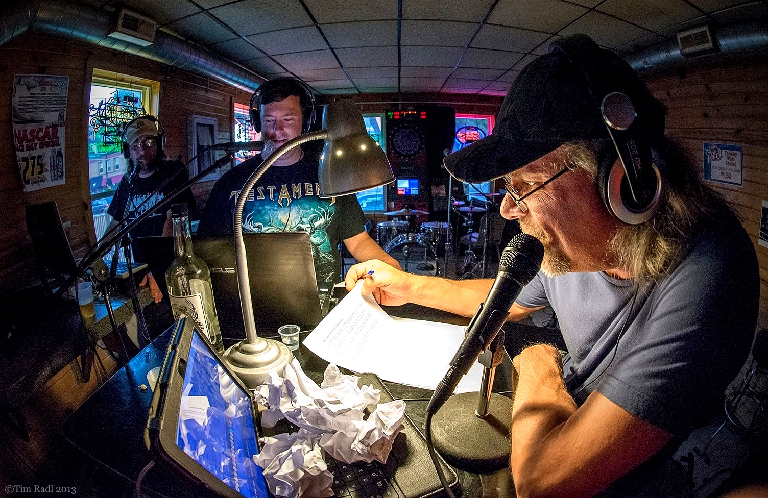 Rökker and the Max Ink Radio crew broadcasting a live remote